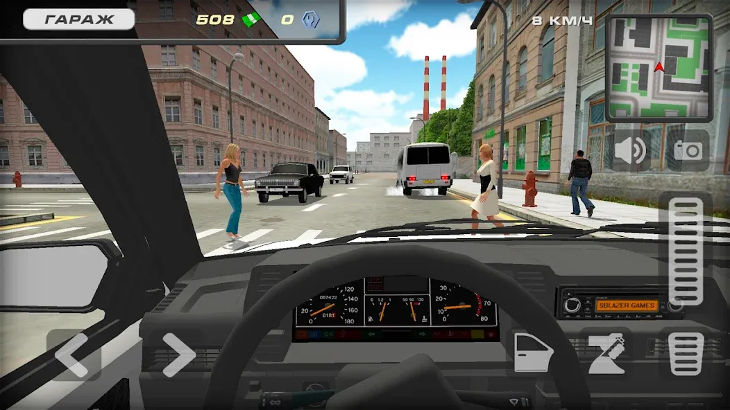 Lada 2109 Russian Car Driver МОД/Взлом [Много денег, Монет и Все открыто] Screenshot 4