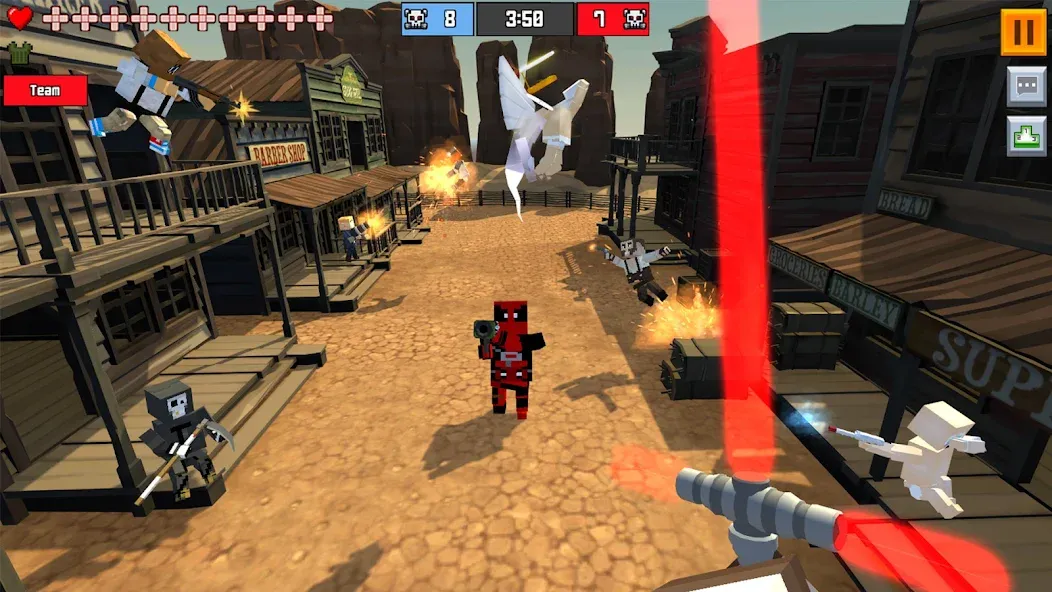 Pixel Fury Classic FPS Shooter (Пиксельная Ярость Классический ФПС Стрелок) МОД/Взлом [Много денег, Монет и Все открыто] Screenshot 1