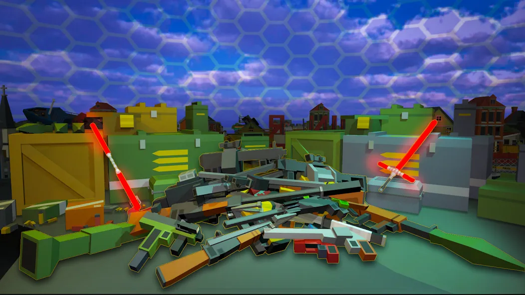 Pixel Fury Classic FPS Shooter (Пиксельная Ярость Классический ФПС Стрелок) МОД/Взлом [Много денег, Монет и Все открыто] Screenshot 2