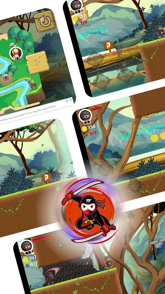 Ninja Jumper - Hero PDF (Ниндзя Джампер) МОД/Взлом [Бесконечные деньги, Монеты и Мега MOD] Screenshot 3