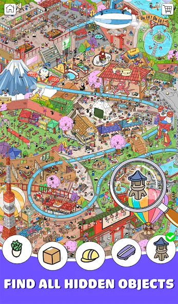 Find It Out! Scavenger Hunt МОД/Взлом [Все открыто, Дополнительные деньги и Меню MOD] Screenshot 1
