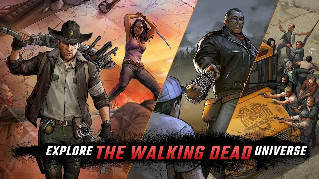 Walking Dead: Road to Survival (Уокинг Дед) МОД/Взлом [Меню, Бесконечные монеты и Открытые уровни] Screenshot 1