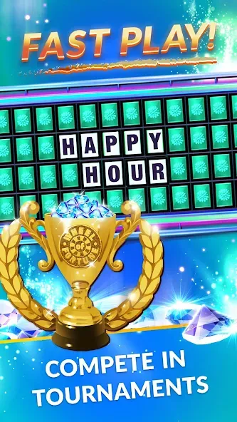 Wheel of Fortune: TV Game (Вил оф Фортюн) МОД/Взлом [Много монет, Открытые уровни и Мега MOD] Screenshot 3