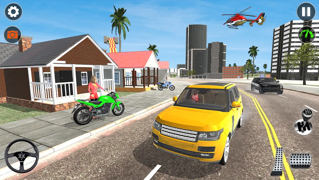 Indian Car Simulator: Car Game (Индийский автомобильный симулятор) МОД/Взлом [Деньги, Монеты и Меню MOD] Screenshot 1