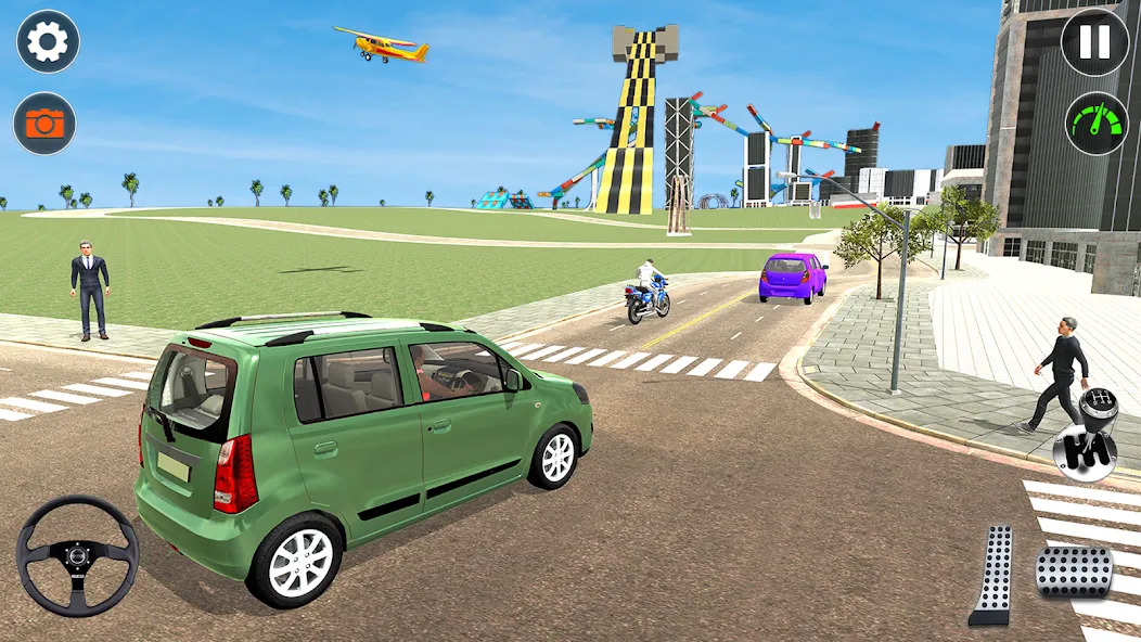 Indian Car Simulator: Car Game (Индийский автомобильный симулятор) МОД/Взлом [Деньги, Монеты и Меню MOD] Screenshot 3