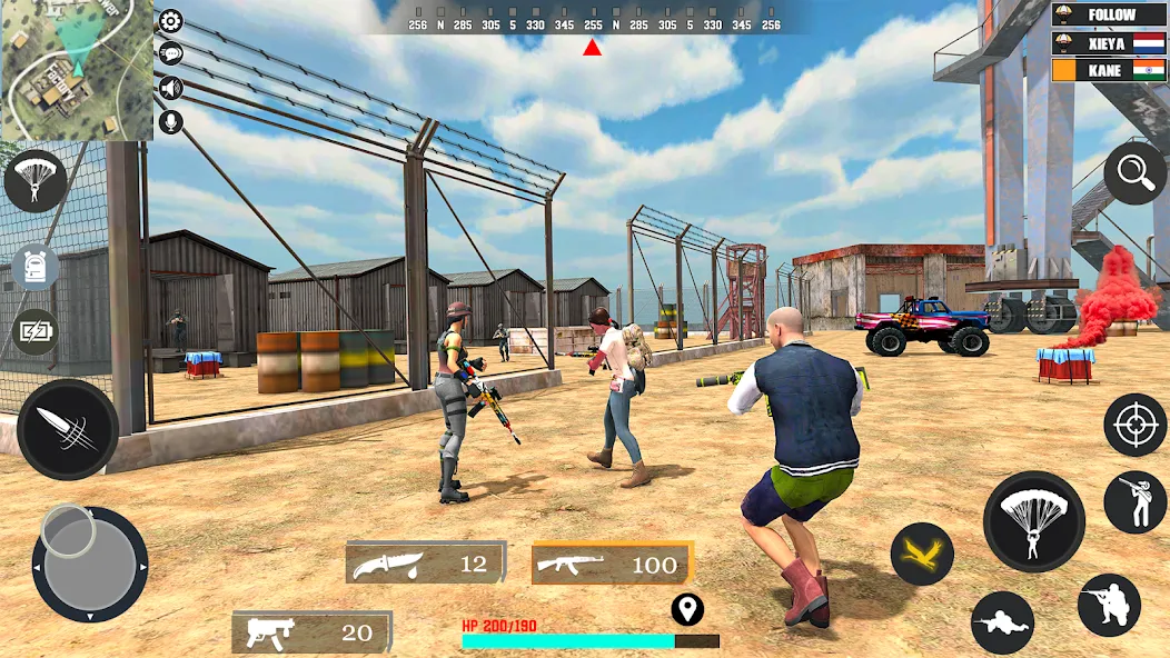 Fps Fire Shooting Game Offline (Фпс Баттлграунд Мобайл Индия) МОД/Взлом [Много монет, Открытые уровни и Мега MOD] Screenshot 5