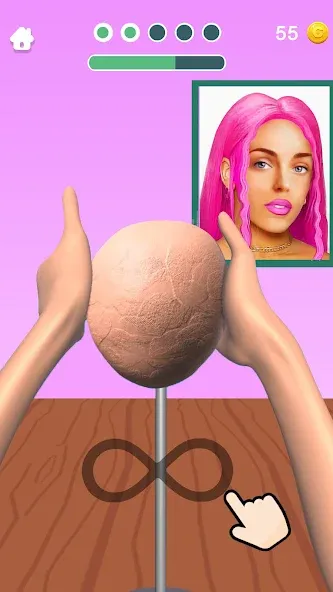 Sculpt People МОД/Взлом [Все открыто, Дополнительные деньги и Меню MOD] Screenshot 2