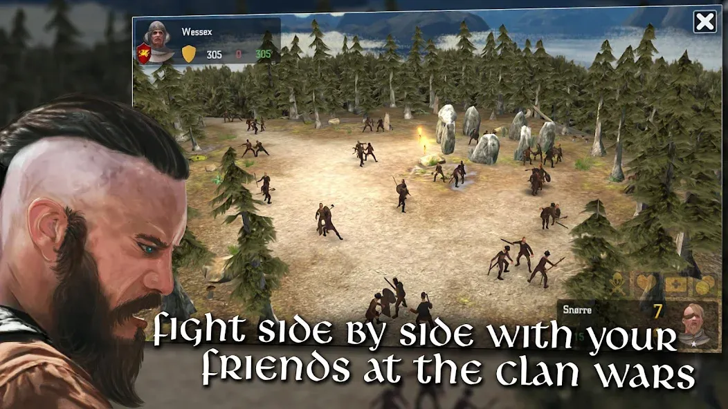 Vikings at War (Викинги в войне) МОД/Взлом [Деньги, Монеты и Меню MOD] Screenshot 1