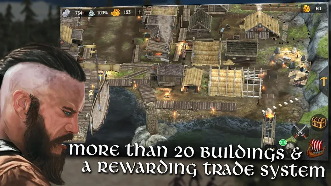 Vikings at War (Викинги в войне) МОД/Взлом [Деньги, Монеты и Меню MOD] Screenshot 5
