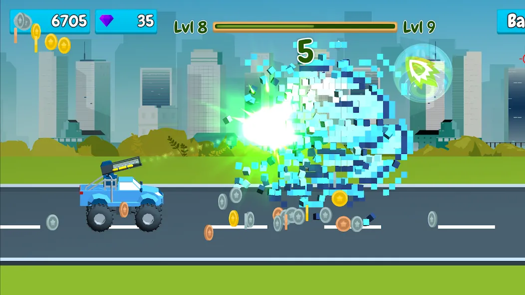 Rusher Crusher: Demolition! (Рашер Крашер) МОД/Взлом [Меню, Бесконечные монеты и Открытые уровни] Screenshot 4