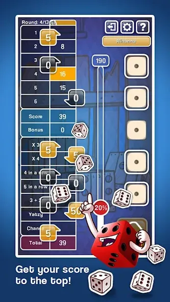 Yatzy Ultimate (Ятзи Ультимейт) МОД/Взлом [Много монет, Открытые уровни и Мега MOD] Screenshot 2