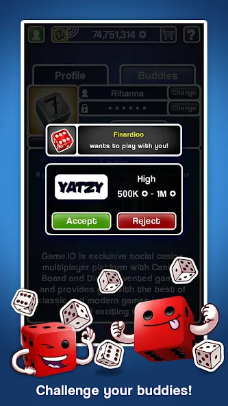 Yatzy Ultimate (Ятзи Ультимейт) МОД/Взлом [Много монет, Открытые уровни и Мега MOD] Screenshot 4
