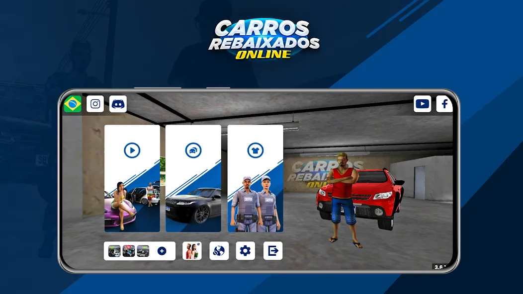 Carros Rebaixados Online (Каррос Ребайшадос Онлайн) МОД/Взлом [Деньги, Монеты и Меню MOD] Screenshot 1