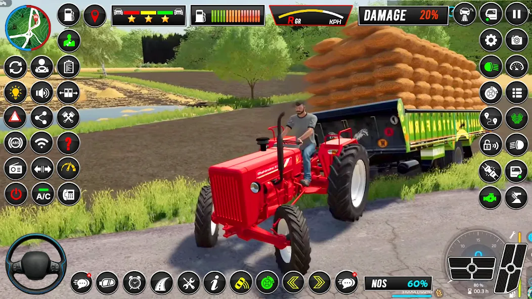 Indian Tractor Simulator Games МОД/Взлом [Все открыто, Дополнительные деньги и Меню MOD] Screenshot 1