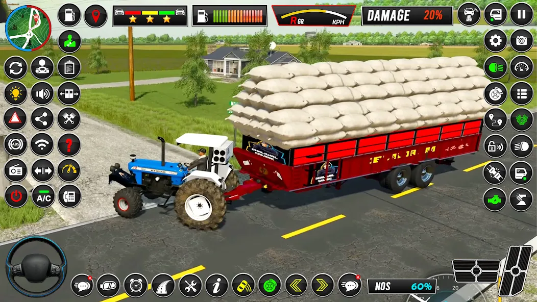 Indian Tractor Simulator Games МОД/Взлом [Все открыто, Дополнительные деньги и Меню MOD] Screenshot 3
