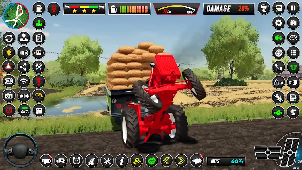 Indian Tractor Simulator Games МОД/Взлом [Все открыто, Дополнительные деньги и Меню MOD] Screenshot 4