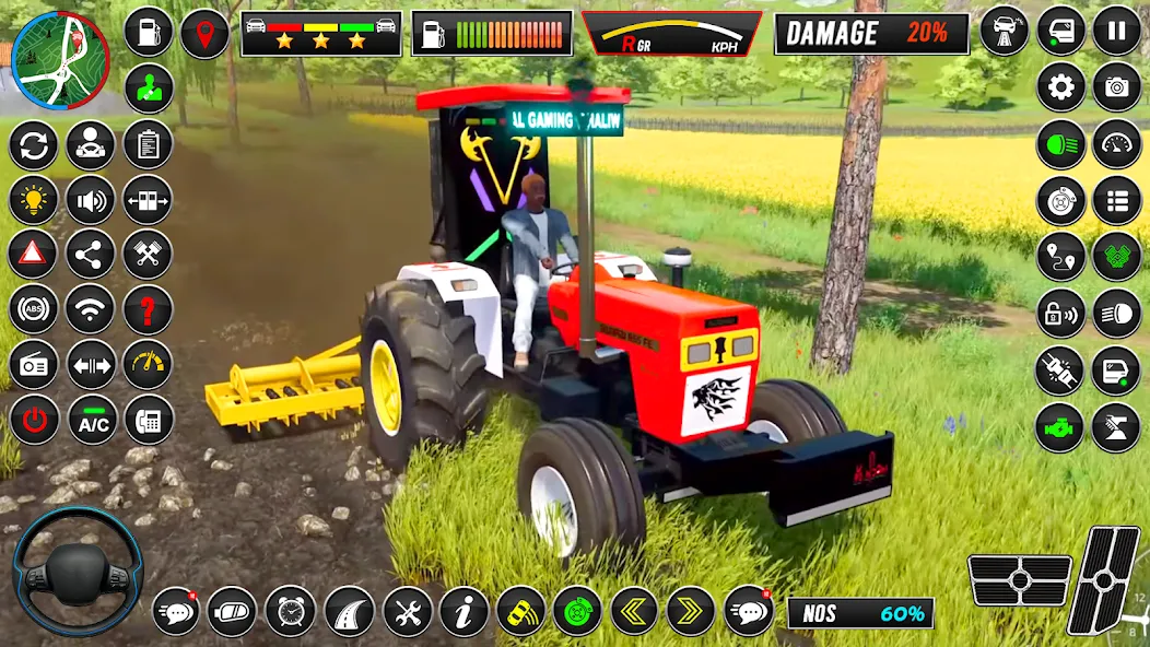 Indian Tractor Simulator Games МОД/Взлом [Все открыто, Дополнительные деньги и Меню MOD] Screenshot 5