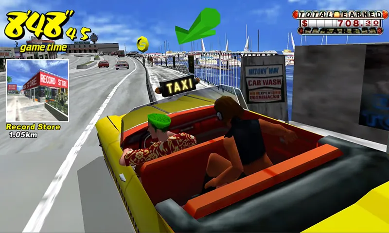 Crazy Taxi Classic (Крейзи Такси Классик) МОД/Взлом [Меню, Бесконечные монеты и Открытые уровни] Screenshot 2