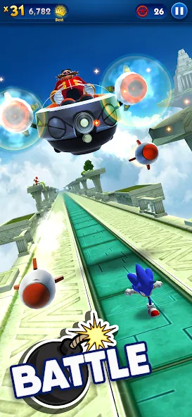 Sonic Dash - Endless Running (Соник Дэш) МОД/Взлом [Деньги, Монеты и Меню MOD] Screenshot 3