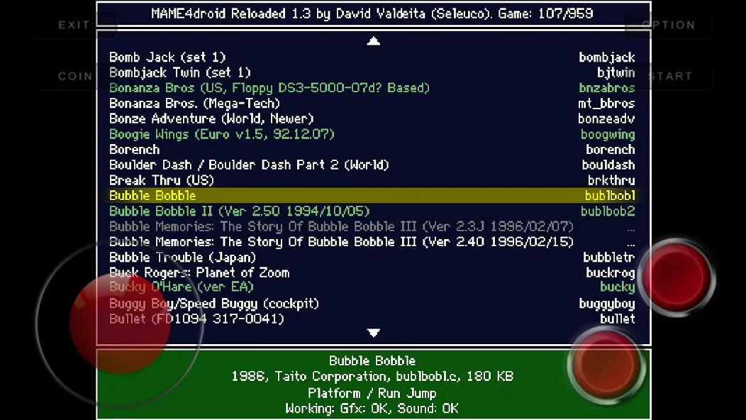 MAME4droid  (0.139u1) (МАМЕ4дроид) МОД/Взлом [Все открыто, Дополнительные деньги и Меню MOD] Screenshot 1
