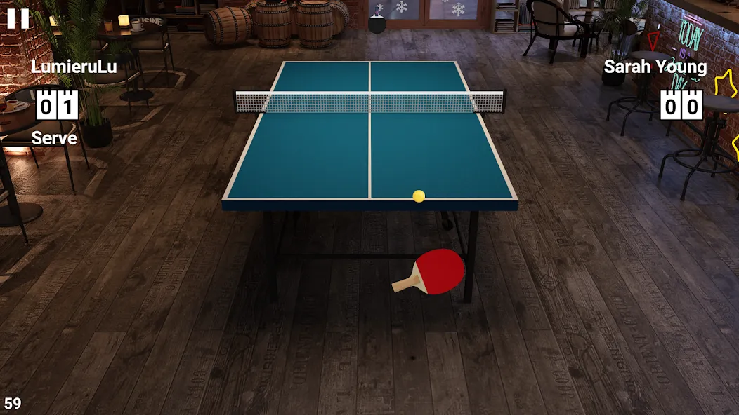 Virtual Table Tennis (Виртуальный настольный теннис) МОД/Взлом [Много монет, Открытые уровни и Мега MOD] Screenshot 2