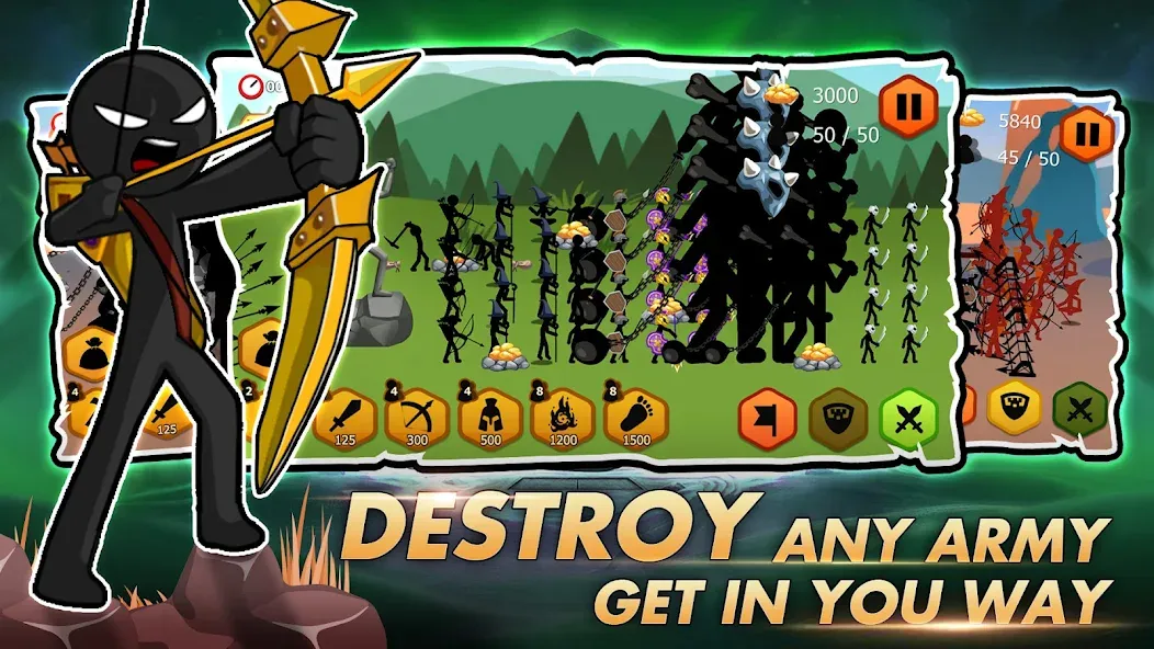 Stick Dynasty (Стритмен Баттл Уор) МОД/Взлом [Бесконечные деньги, Монеты и Мега MOD] Screenshot 1