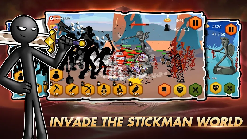 Stick Dynasty (Стритмен Баттл Уор) МОД/Взлом [Бесконечные деньги, Монеты и Мега MOD] Screenshot 3