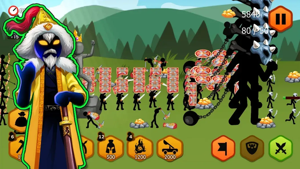 Stickman Battle 2: Empires War (Стикмен Битва 2) МОД/Взлом [Бесконечные деньги, Монеты и Мега MOD] Screenshot 5
