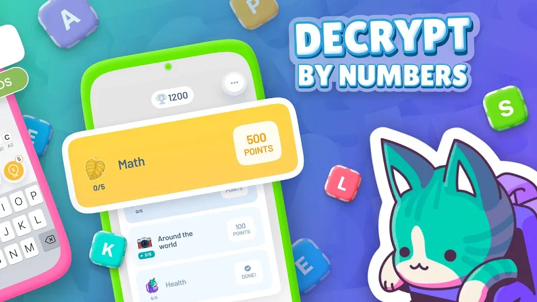 Acrostics－Cross Word Puzzles МОД/Взлом [Все открыто, Дополнительные деньги и Меню MOD] Screenshot 3