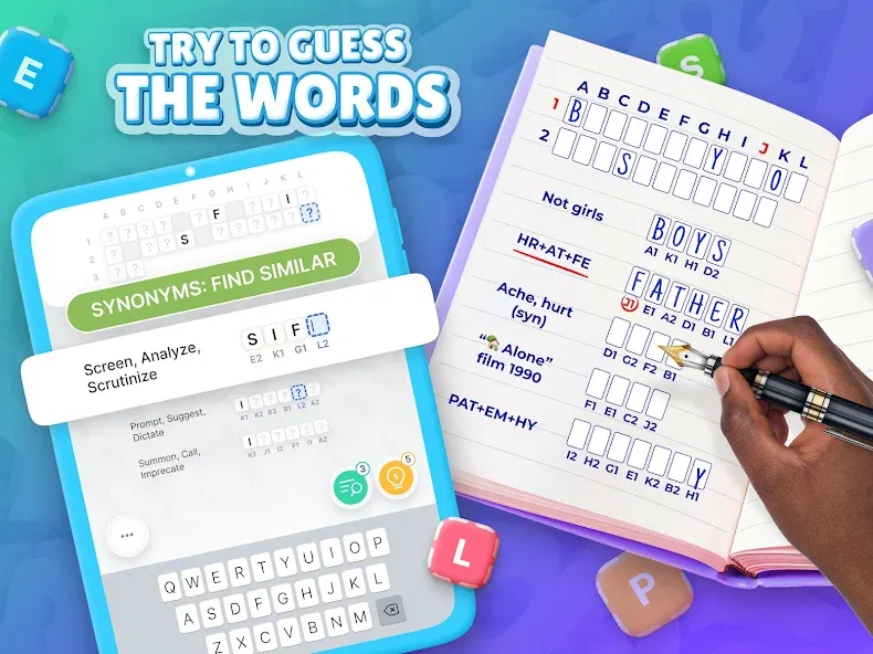 Acrostics－Cross Word Puzzles МОД/Взлом [Все открыто, Дополнительные деньги и Меню MOD] Screenshot 4
