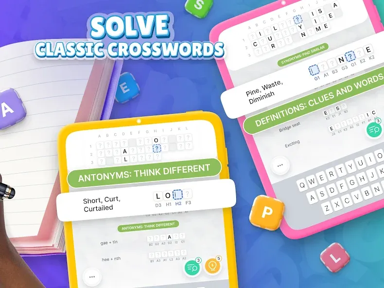 Acrostics－Cross Word Puzzles МОД/Взлом [Все открыто, Дополнительные деньги и Меню MOD] Screenshot 5