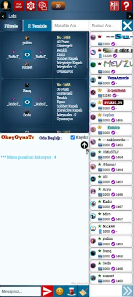 SevgiOkey.Com - Okey Oyna МОД/Взлом [Бесконечные деньги, Монеты и Мега MOD] Screenshot 1