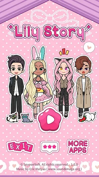 Lily Story : Dress Up Game МОД/Взлом [Меню, Бесконечные монеты и Открытые уровни] Screenshot 1