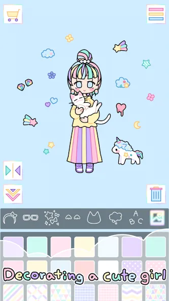 Pastel Girl : Dress Up Game МОД/Взлом [Деньги, Монеты и Меню MOD] Screenshot 2