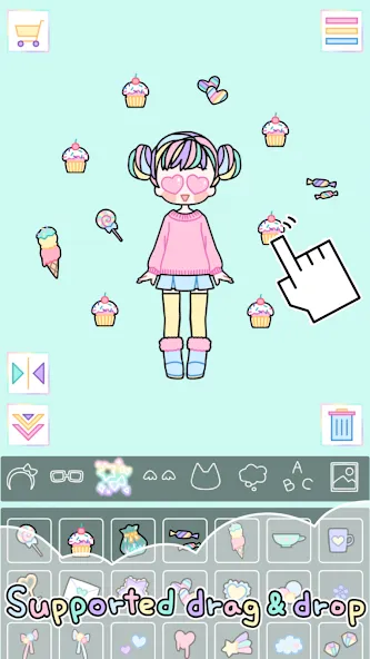 Pastel Girl : Dress Up Game МОД/Взлом [Деньги, Монеты и Меню MOD] Screenshot 3