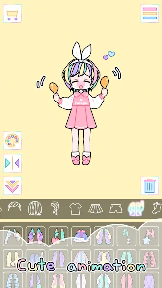 Pastel Girl : Dress Up Game МОД/Взлом [Деньги, Монеты и Меню MOD] Screenshot 4