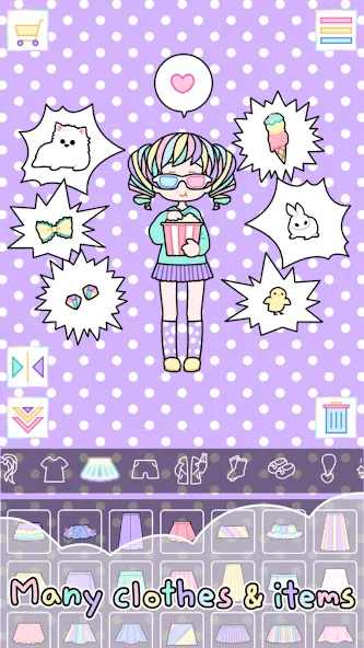 Pastel Girl : Dress Up Game МОД/Взлом [Деньги, Монеты и Меню MOD] Screenshot 5