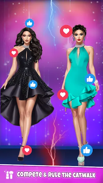 Fashion Artist: Makeup Game МОД/Взлом [Деньги, Монеты и Меню MOD] Screenshot 2