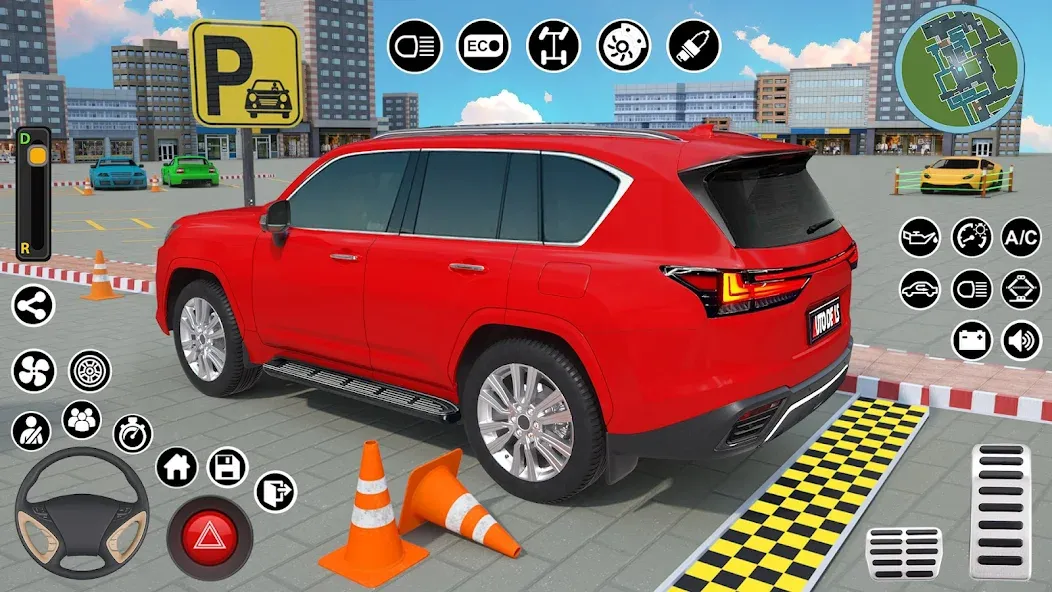 Real Car Parking : Prado Games МОД/Взлом [Все открыто, Дополнительные деньги и Меню MOD] Screenshot 1