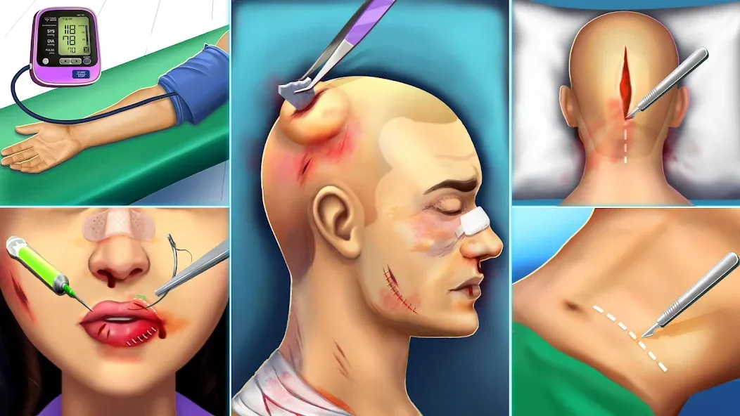 Surgery Simulator Doctor Game МОД/Взлом [Много монет, Открытые уровни и Мега MOD] Screenshot 4