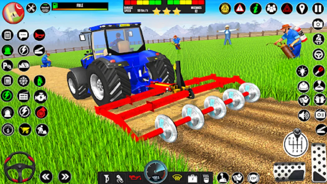 Indian Tractor Driving Game 3D (Фарминг Геймс) МОД/Взлом [Все открыто, Дополнительные деньги и Меню MOD] Screenshot 2