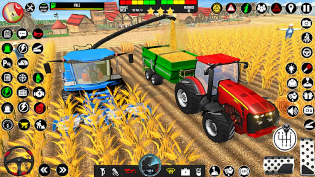 Indian Tractor Driving Game 3D (Фарминг Геймс) МОД/Взлом [Все открыто, Дополнительные деньги и Меню MOD] Screenshot 3