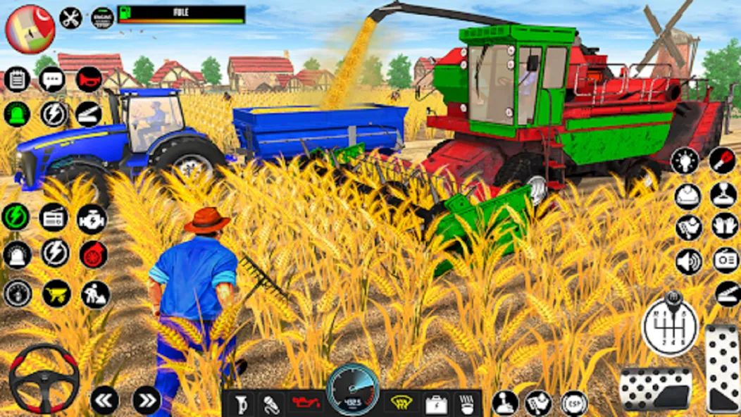 Indian Tractor Driving Game 3D (Фарминг Геймс) МОД/Взлом [Все открыто, Дополнительные деньги и Меню MOD] Screenshot 4