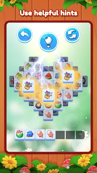 Triple Connect: Match Tile (Трипл Коннект) МОД/Взлом [Меню, Бесконечные монеты и Открытые уровни] Screenshot 4
