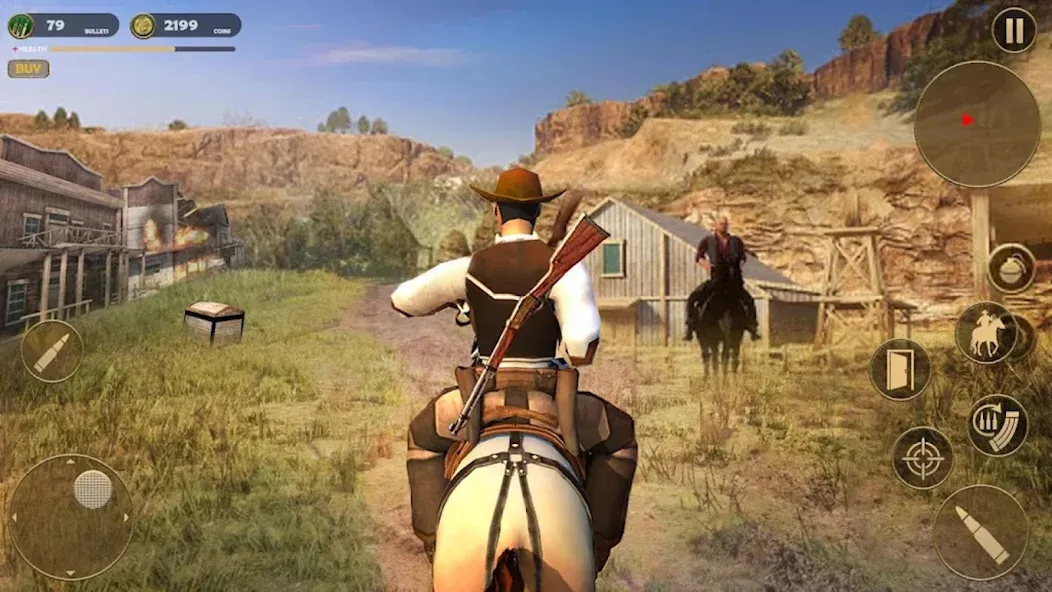 West Cowboy - Gunfighter Game (Уэст Ковбой) МОД/Взлом [Все открыто, Дополнительные деньги и Меню MOD] Screenshot 3