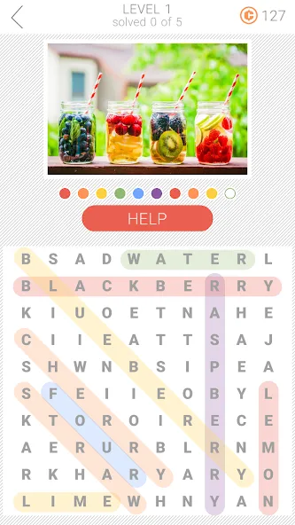10x10 Word Search (десять на десять) МОД/Взлом [Деньги, Монеты и Меню MOD] Screenshot 1