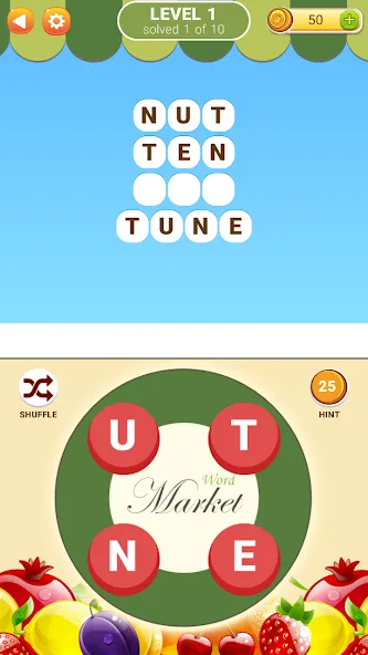Word Market 2 МОД/Взлом [Много денег, Монет и Все открыто] Screenshot 1