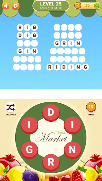 Word Market 2 МОД/Взлом [Много денег, Монет и Все открыто] Screenshot 3