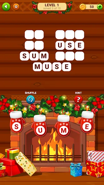Word Cabin МОД/Взлом [Все открыто, Дополнительные деньги и Меню MOD] Screenshot 2