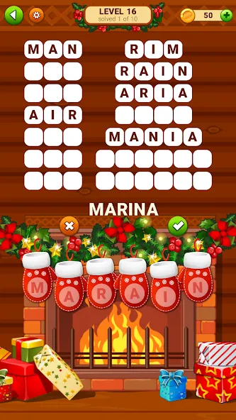 Word Cabin МОД/Взлом [Все открыто, Дополнительные деньги и Меню MOD] Screenshot 4